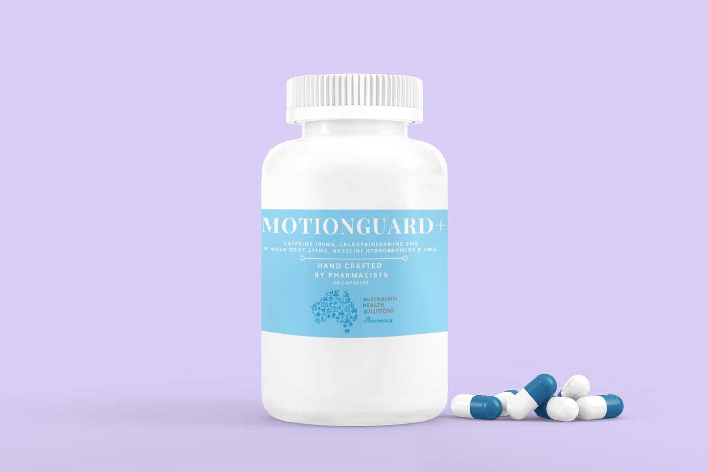 AHS MotionGuard+ Travel Sickness capsules